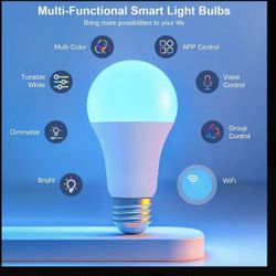 WiFi Smart Color Change Bulbs New Set Of 4