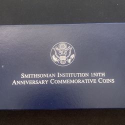 Smithsonian Institution 150th Anniversary Commemorative Silver Dollar