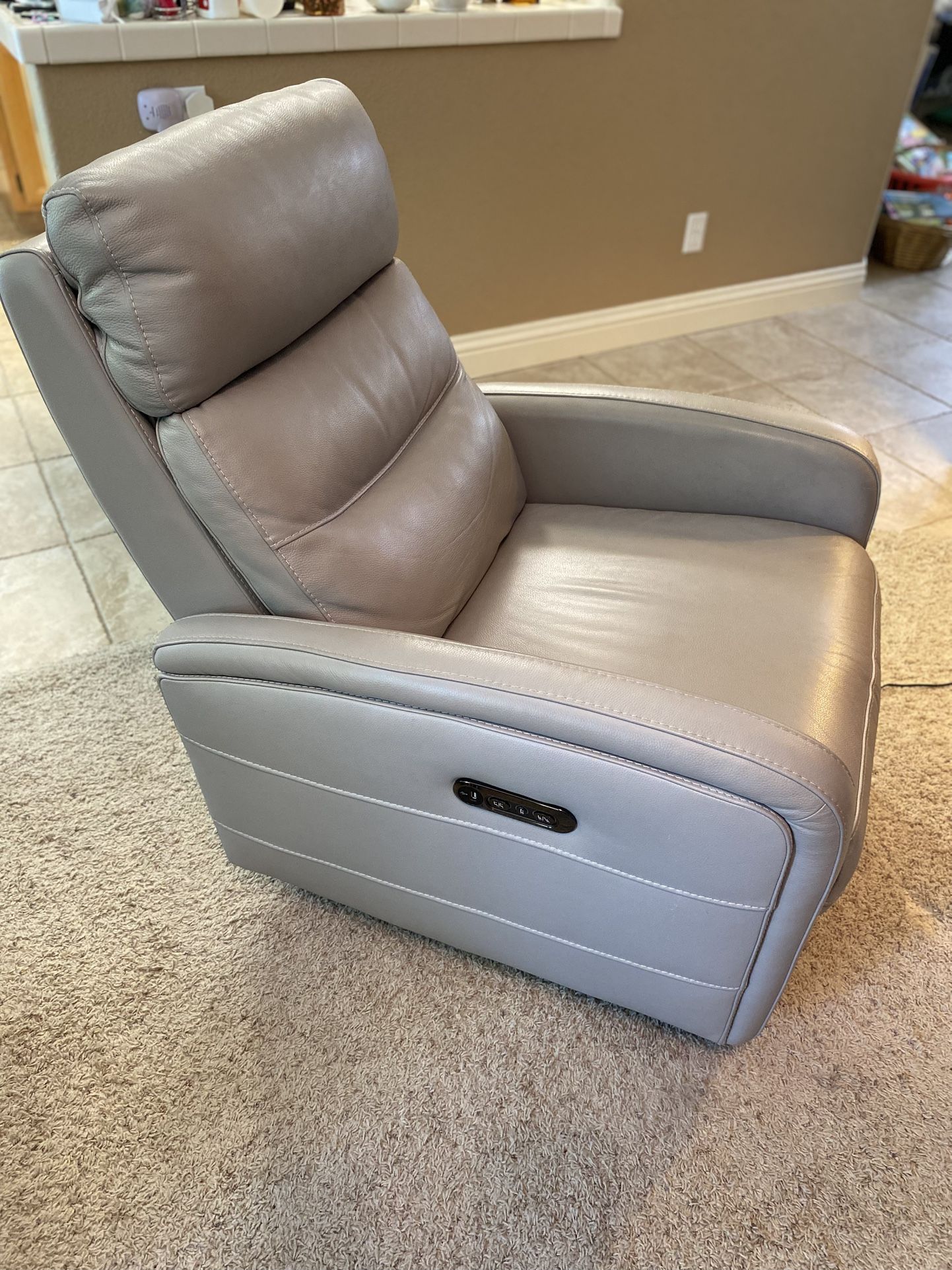 LEATHER Recliner/Rocker - Electric
