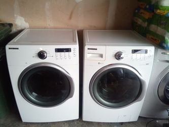 Samsung front-load dryer & Samsung front load washer