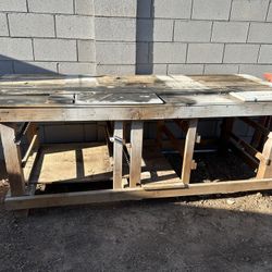 Work Station All Wood Sturdy- FREE