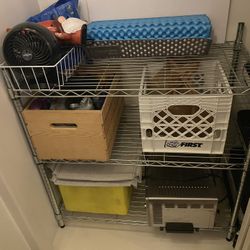 3-Tier Chrome Wire Shelf Rack