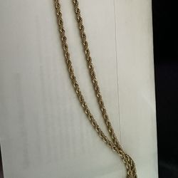 14k Gold Chain And Bracelet 