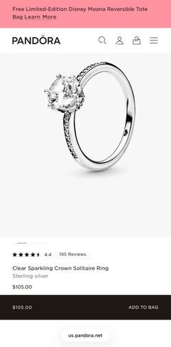 Pandora authentic crown ring size 5