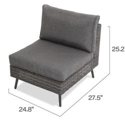 4 Piece LAUSAINT HOME Outdoor Patio Furniture,Grey