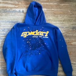 Blue spider hoodie