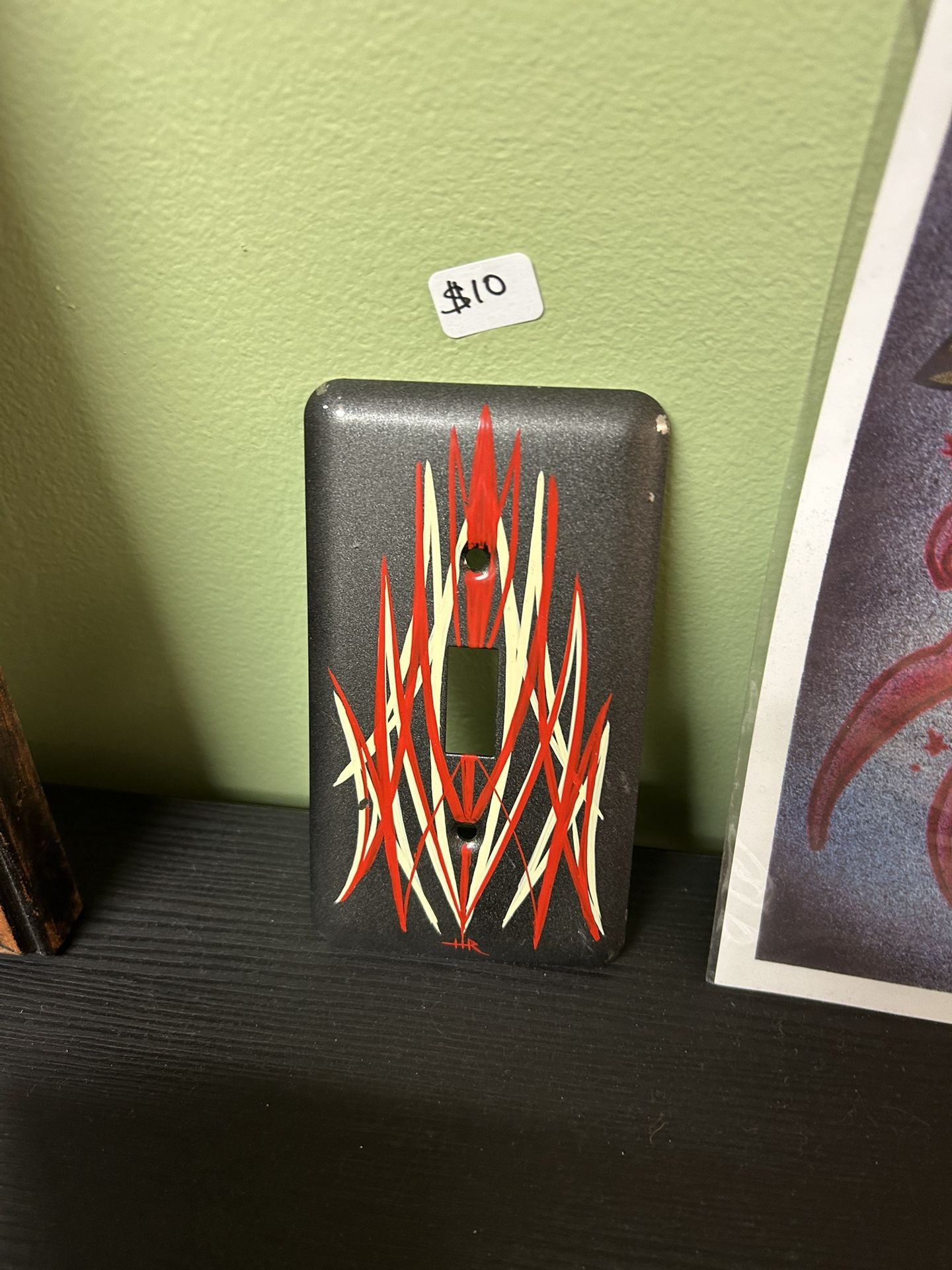 Pinstripe Light Switch Cover - Handmade