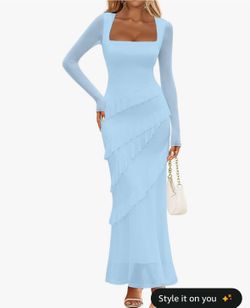Used medium blue dress
