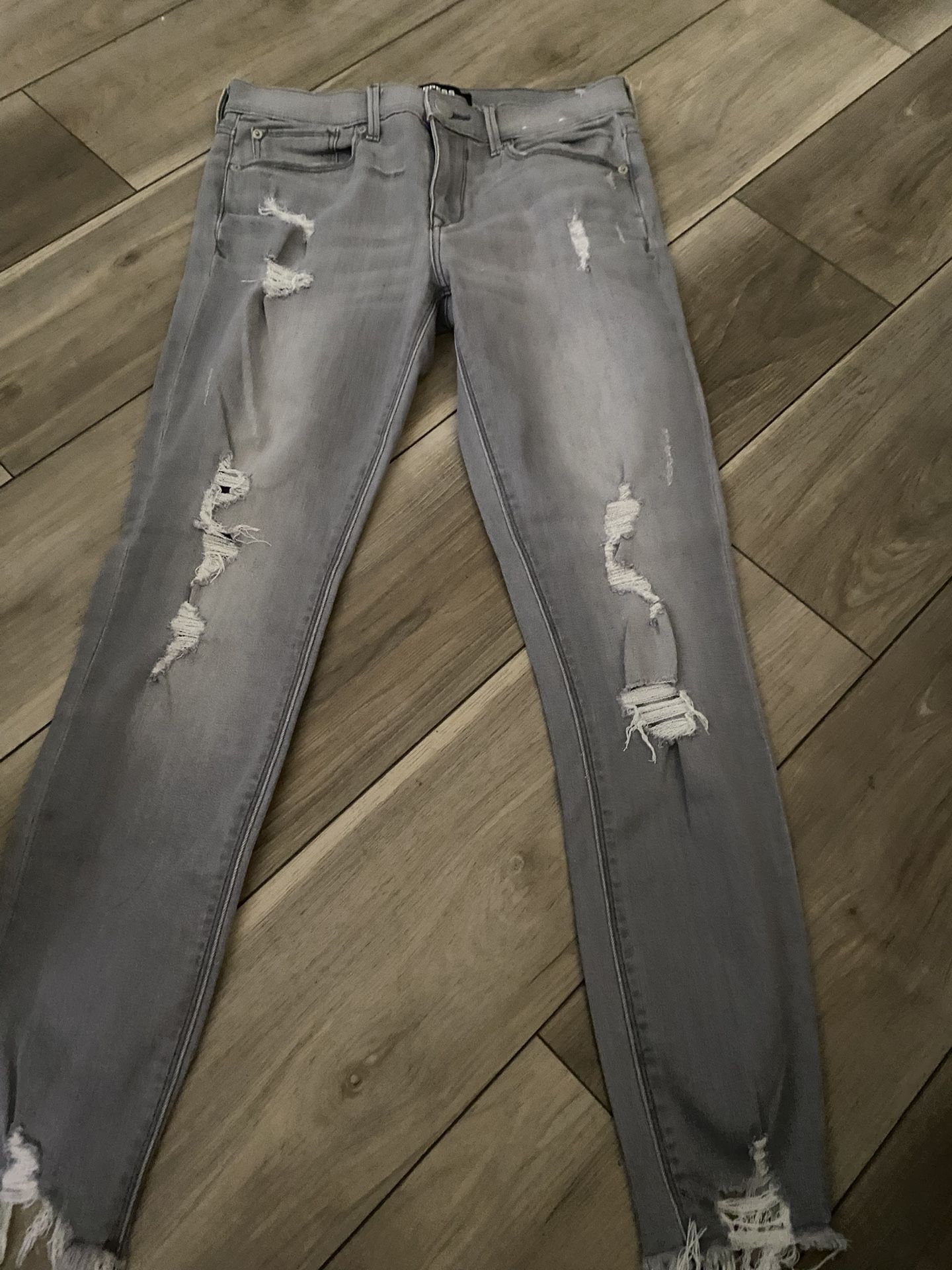 distressed skinny jeans from Express