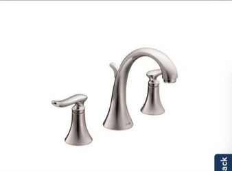 MOEN Quinn Chrome Two-Handle Low Arc Bathroom Faucet
