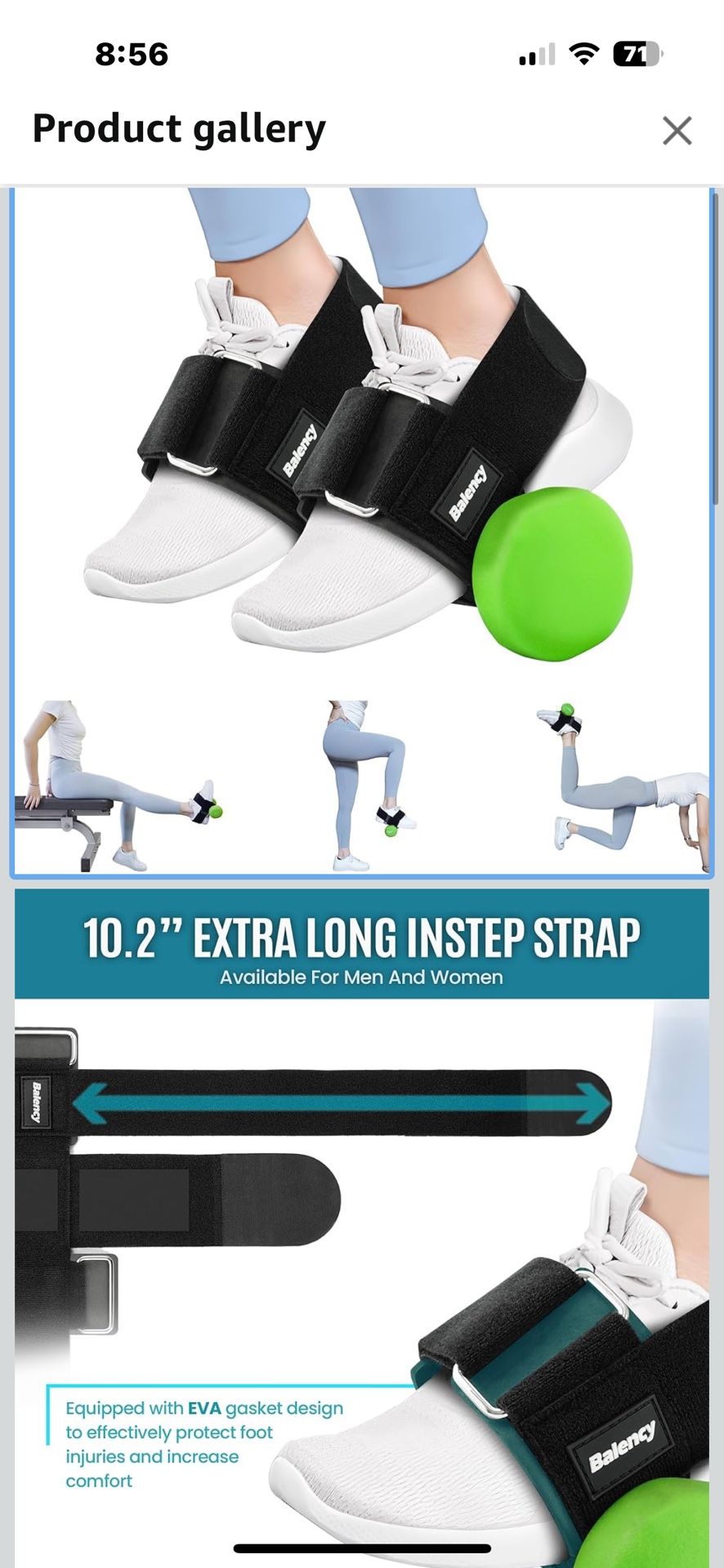 Dumbbell Foot Attachment, Feet Dumbbell Attachment, Foot Weight, Tibialis Trainer, Ankle Straps for Weight Lifting, Leg Workout at Home, Leg Extension