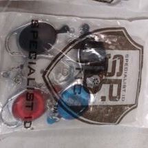 5 Pack - Premium Carabiner Badge Reel - BRWH-B01IG97GZI