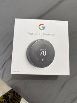 Google Nest Learning Thermostat Mirror Black