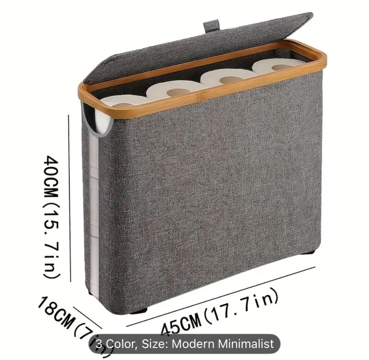 Toilet Paper Storage Basket with Lid 