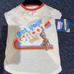 Marvel Dog T Shirt Groot Sizes M And XL New