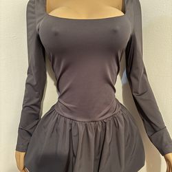 Gray bubble dress