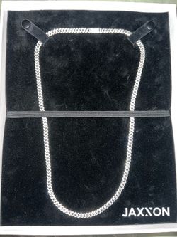 JAXXON iced out silver chain
