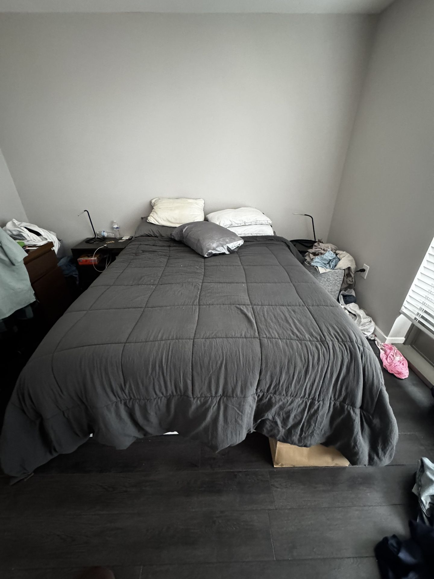 Memory Foam And Spring Mattress And IKEA Bed Frame