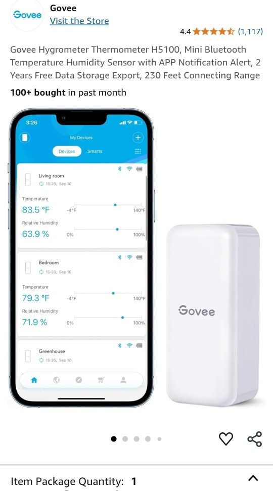 Govee Hygrometer Thermometer