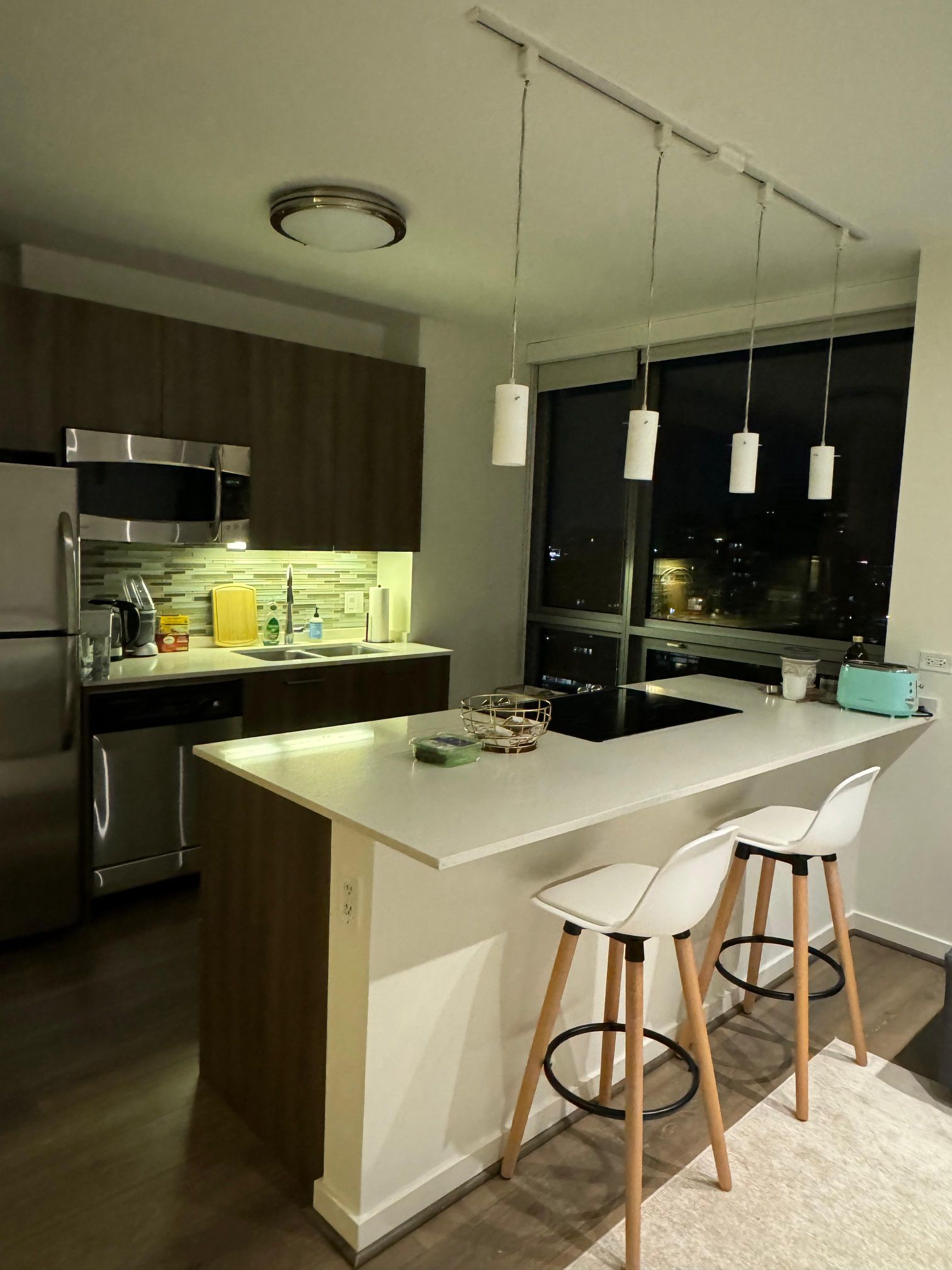 2 White Stools - Available For End Of February