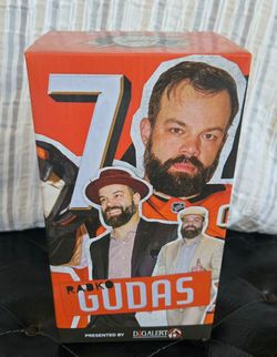 Radko Gudas bobblehead & promotional jersey.