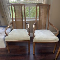 Vintage Drexel Cane Back Chairs