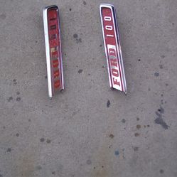 1967 F-100 EMBLEMS Hood Parts