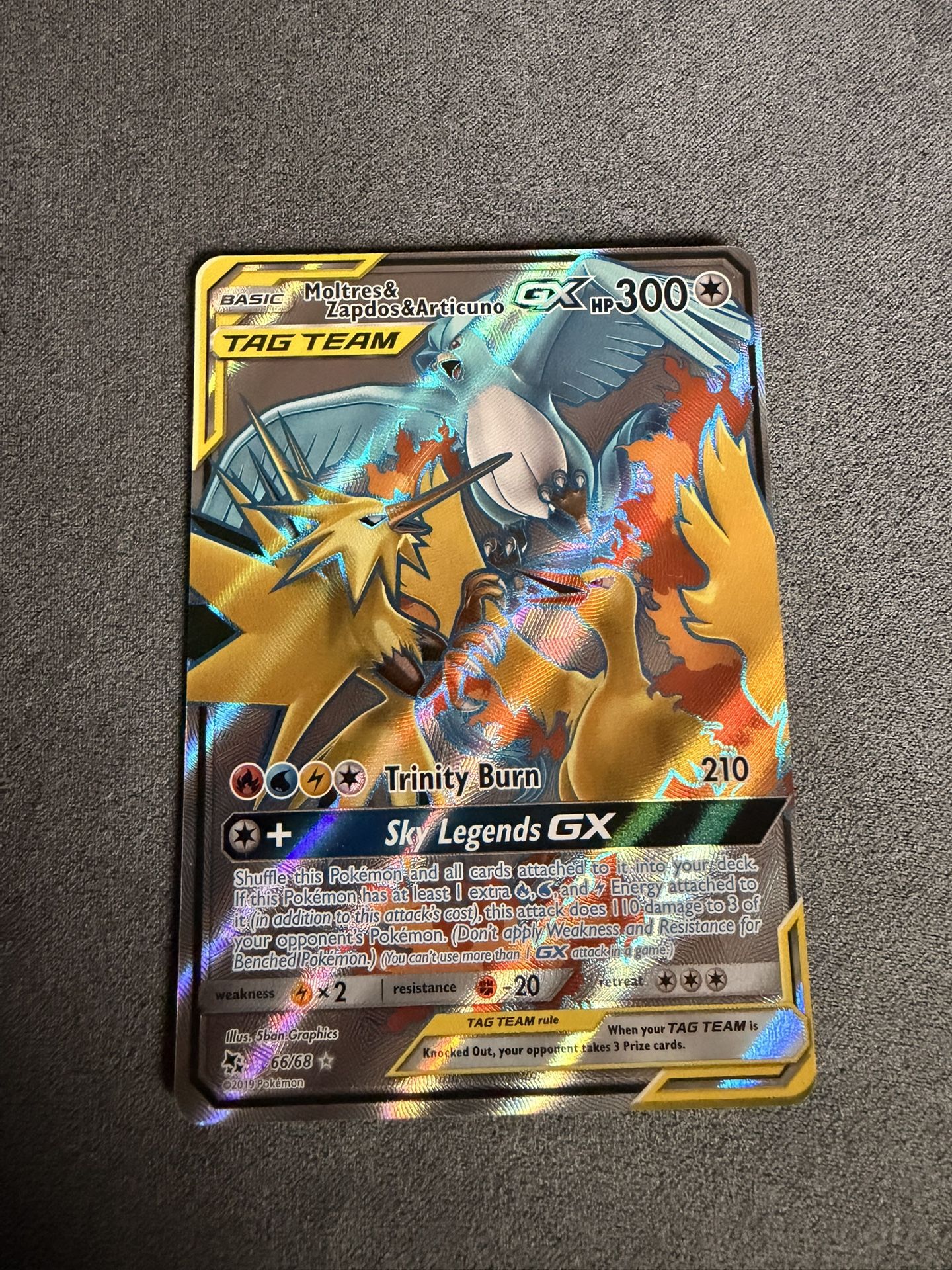 Moltres , Zapdos, Articuno GX Tag Team