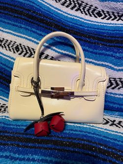 Handbag, body bag cream white