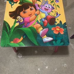 Dora The Explorer Table And 2 Chairs Set