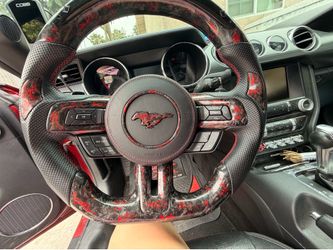 Red Forged Carbon Steering wheel
