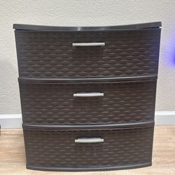 Storage - 3 Wide Drawers Tower