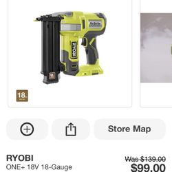 Ryobi Cordless Nail Gun 