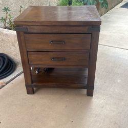 Rustic Wood Night Stand / Side Table