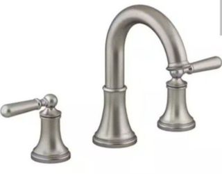 Kohler Capilano 8 in. Widespread 2-Handle Bathroom Faucet in Vibrant Brushed Nickel