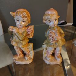 Vintage Boy & Girl Hummel Type Figurines