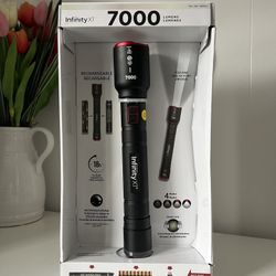 Infinity X1 7000 Lumen Dual Power Rechargeable Flashlight