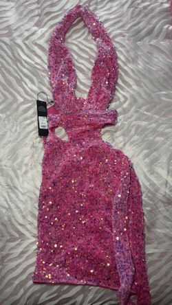 Pink Shiny Dress Fashion Nova 