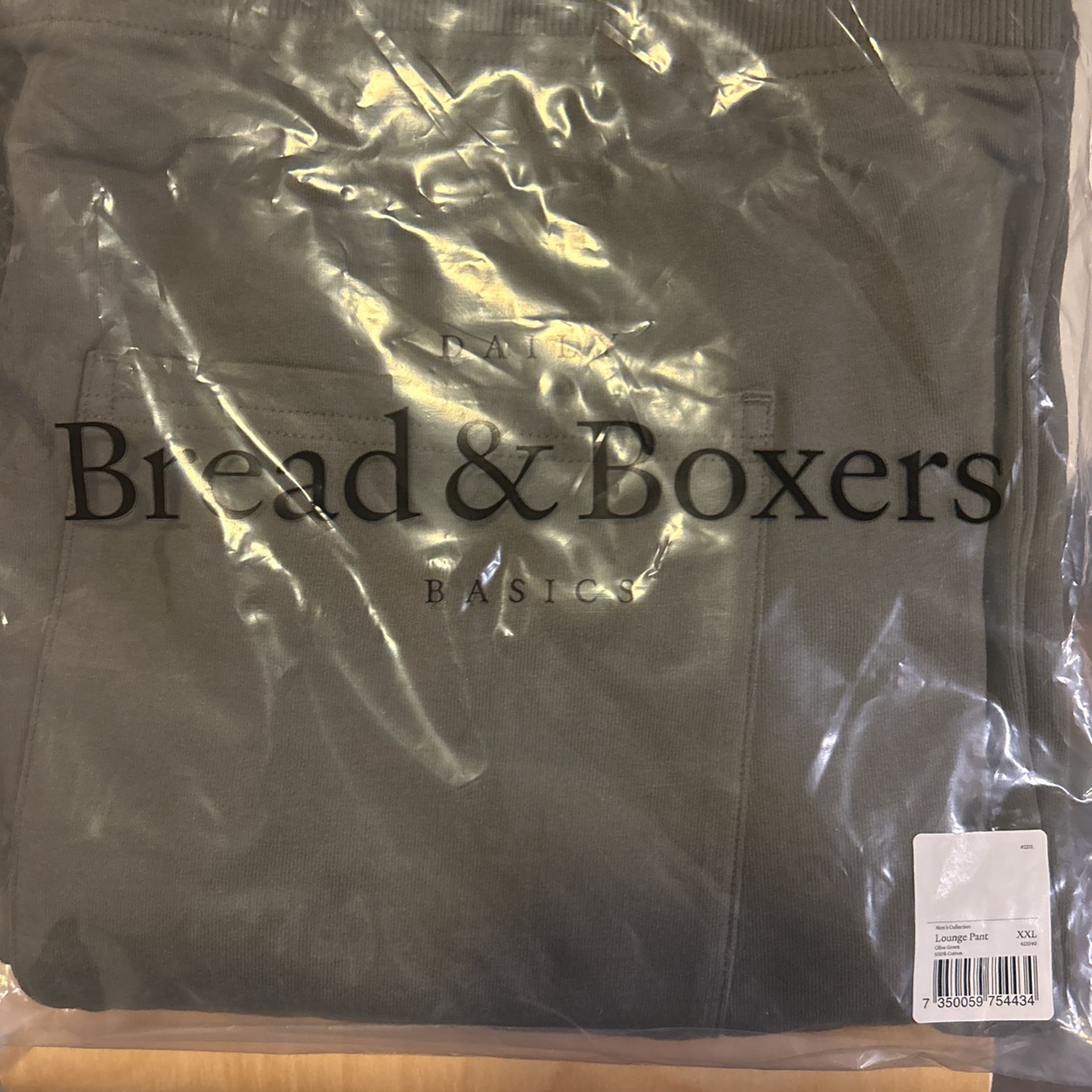 Bread&Boxers Lounge Pant XXL Olive Green 100%cotton