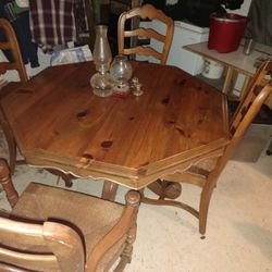 Knotty Pine Dining Room Table 