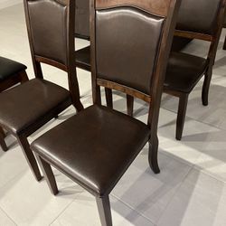 Brown Wooden Dining Chairs