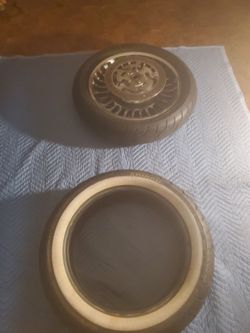 Harley Davidson wheels tires white wall