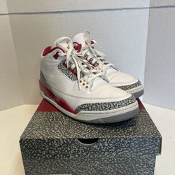Air Jordan 3 retro red and white Shoes 