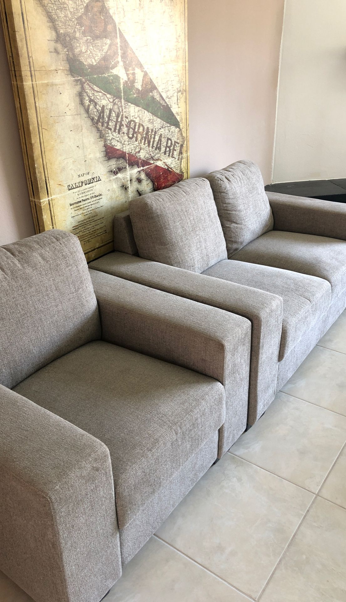 Small couch and chair