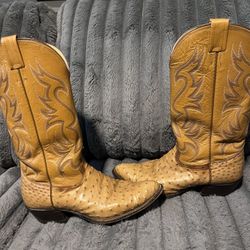 nocona ostrich boots 9 1/2