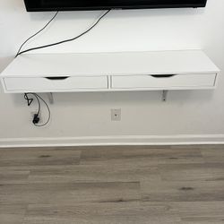 Wall Mountable Shelf With 2 Drawers -   Like New