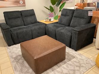 New 7 pc sofa set fabric upholstered