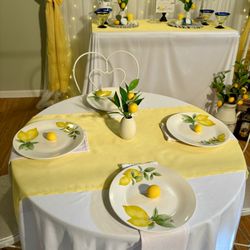 Elegant Lemon-Themed Party Setup for Sale