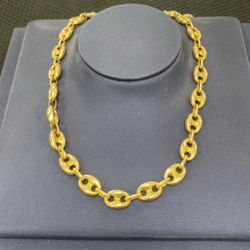 10k Gucci Link Gold Chain 24 Inches