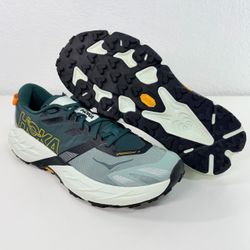 HOKA ONE ONE Speedgoat 7 Men Size 12 D Bay Leaf Sea Grass Trail Running Shoes